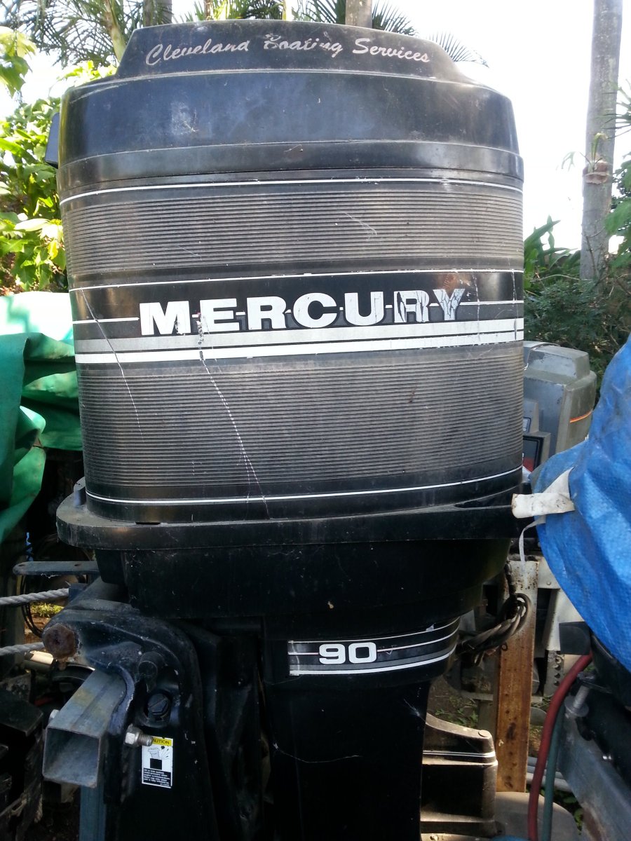 90HP MERCURY OUTBOARD x 2, STRAIGHT 6s, 1988 Model $2200 for both