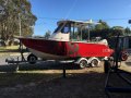 5.9m Fiberglass Fishing Vessel on Tandem Trailer