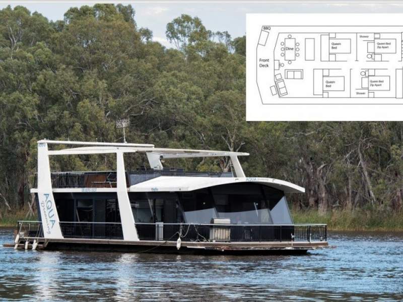 Aqua Dreaming 4 Bed Two Bath Commercial Houseboat