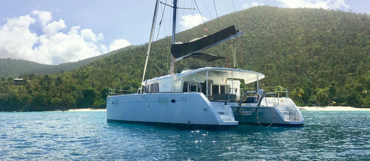 Lagoon 450F catamaran and turnkey charter business in USVI