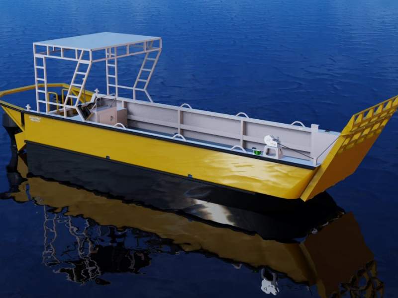 Sabrecraft Marine WBCR7400 -7.40 Meter Catamaran Work Boat with Ramp