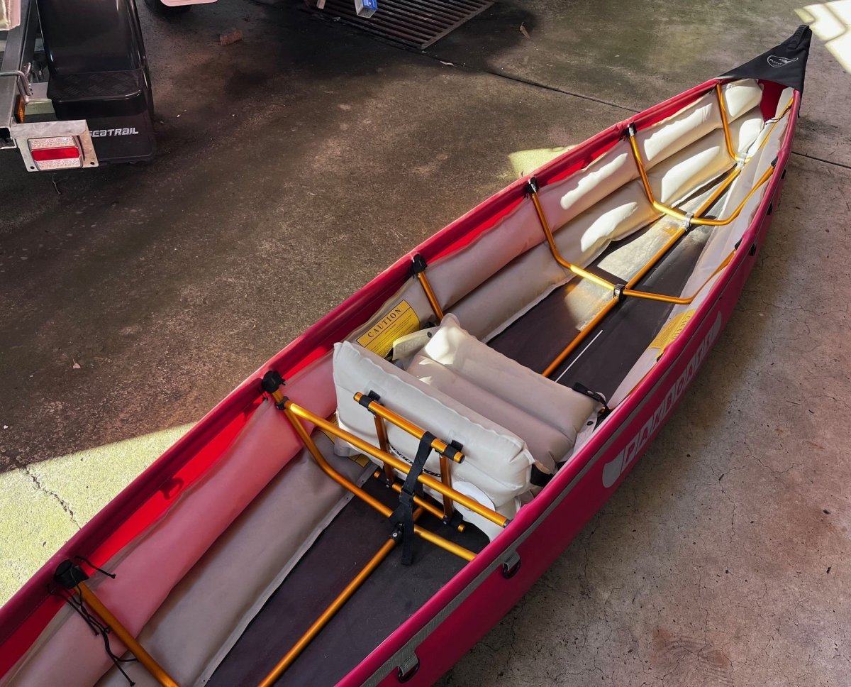 Used Pak boat Saco singe person folding canoe (as new)