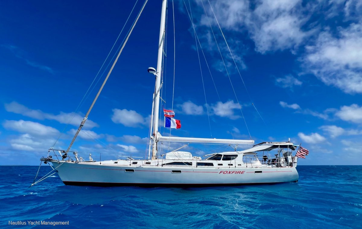 Perry 56 Cruiser/Racer equipped for world cruising.