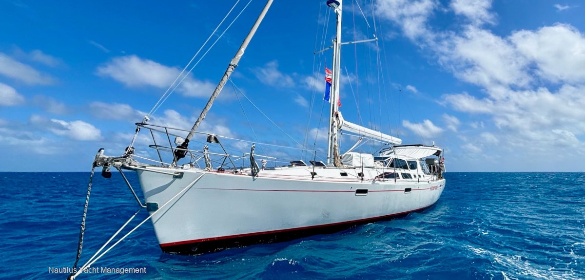 Perry 56 Cruiser/Racer equipped for world cruising.