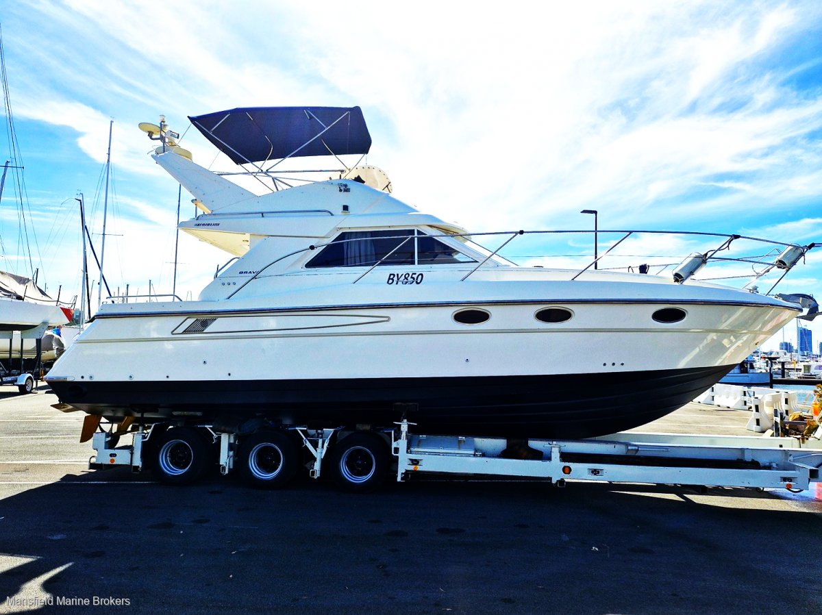 Fairline 11m Flybridge Twin Cat Shaftdrives