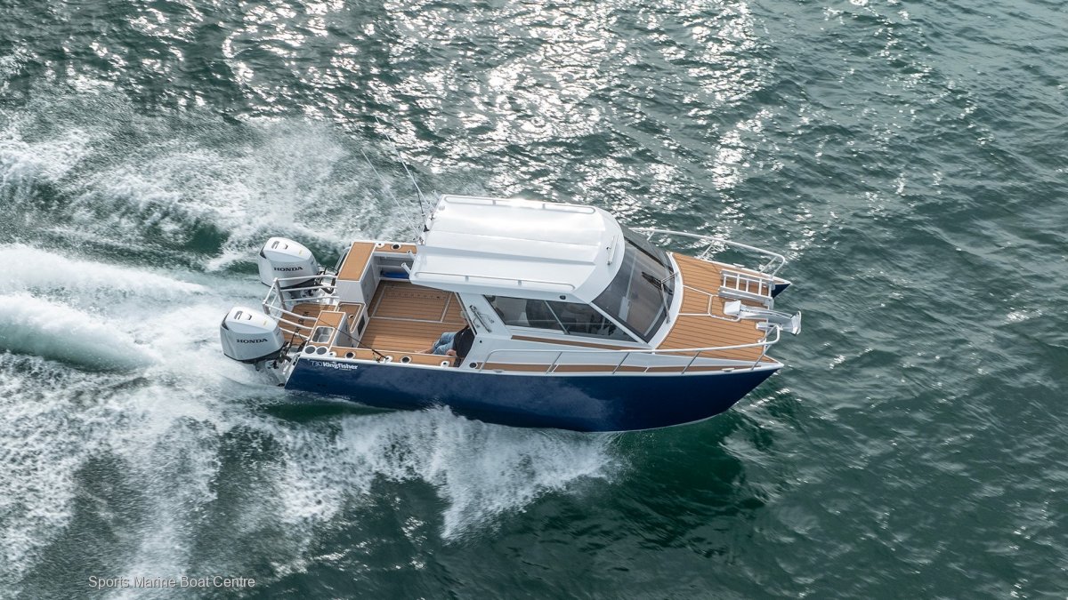 New Kingfisher 730 Hard Top Powercat Twin Hull