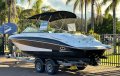 Four Winns Horizon 250 on trailer