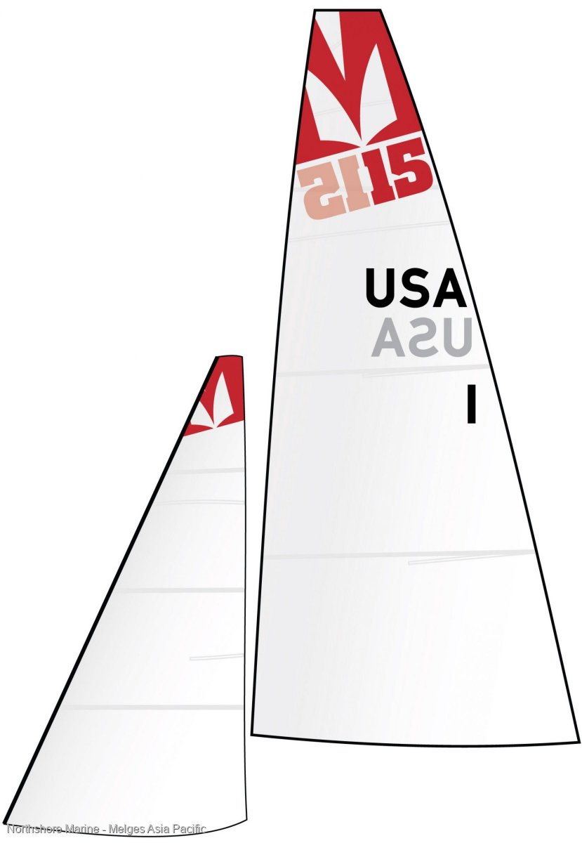 Melges 15 Dinghy Sailboat:Melges 15 Sail Plan