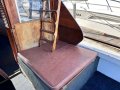 Ward 38 Cabin Cruiser " Twin Helm and Twin Diesel shaft ":Starboard engine box with Higned Ladder to Flybridge