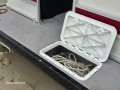Runaway Bay Pontoon Boats 22 Twin Hull With drive on dry dock
