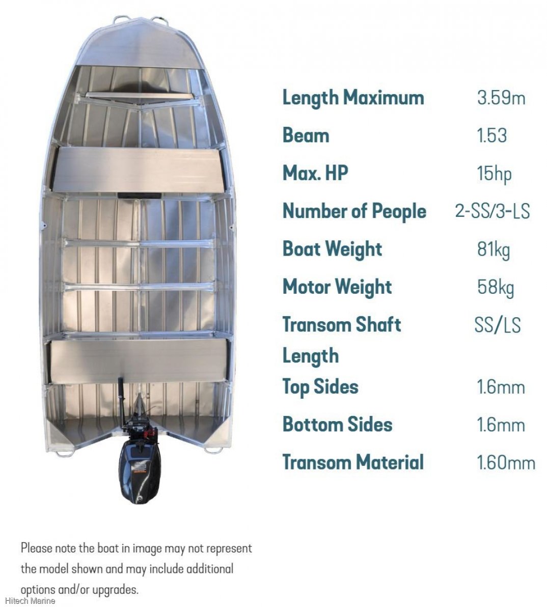 New Stacer 359 Territory Striker 2024 359 Territory Striker LS - BMT or Hull only:Stacer 359 Territory Striker Dinghy Punt Boats for Sale Perth Wangara WA Hitech Marine