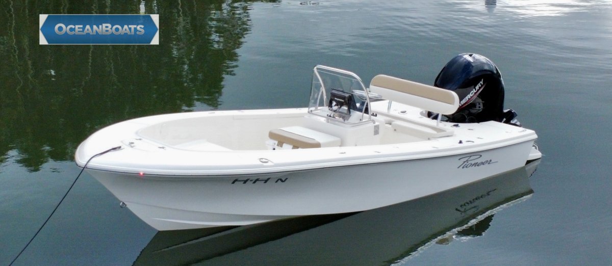 Pioneer 186 Cape Island Mercury150hp Sitting On An Alloy Trailer Power