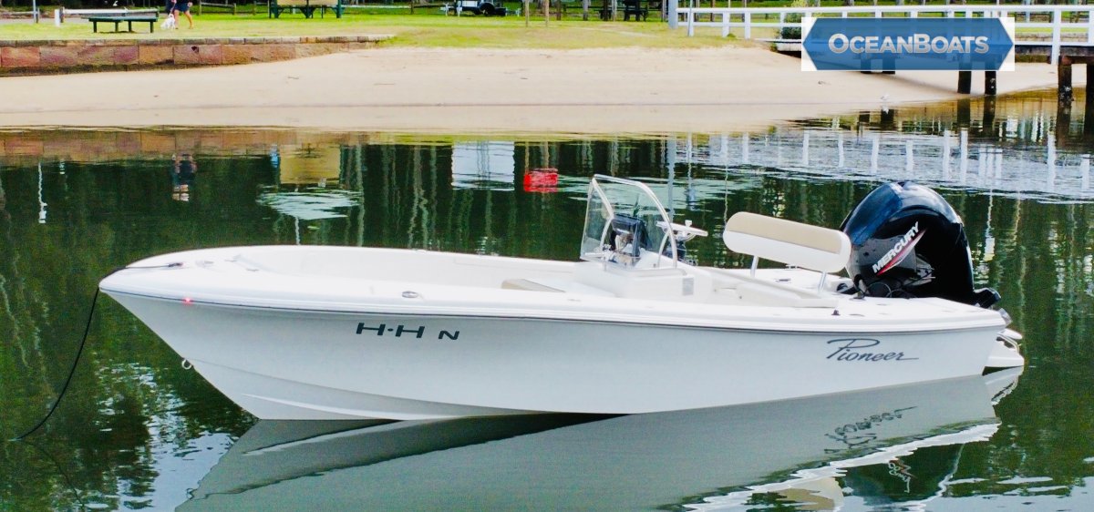 Pioneer 186 Cape Island Mercury150hp Sitting On An Alloy Trailer Power