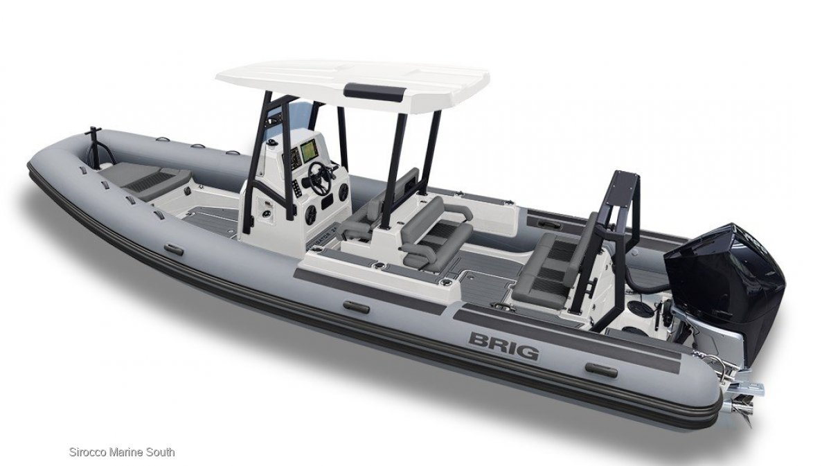 Brig Navigator 26 Fibreglass centre console rib with hypalon tubes