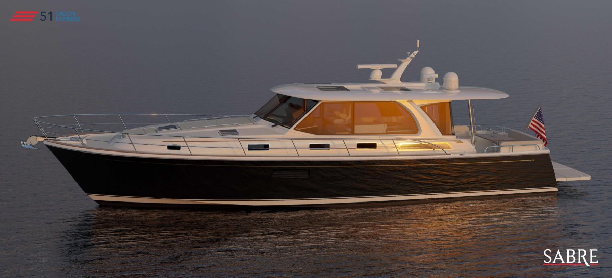 Sabre Motor Yachts 51 Salon Express Maine USA Built
