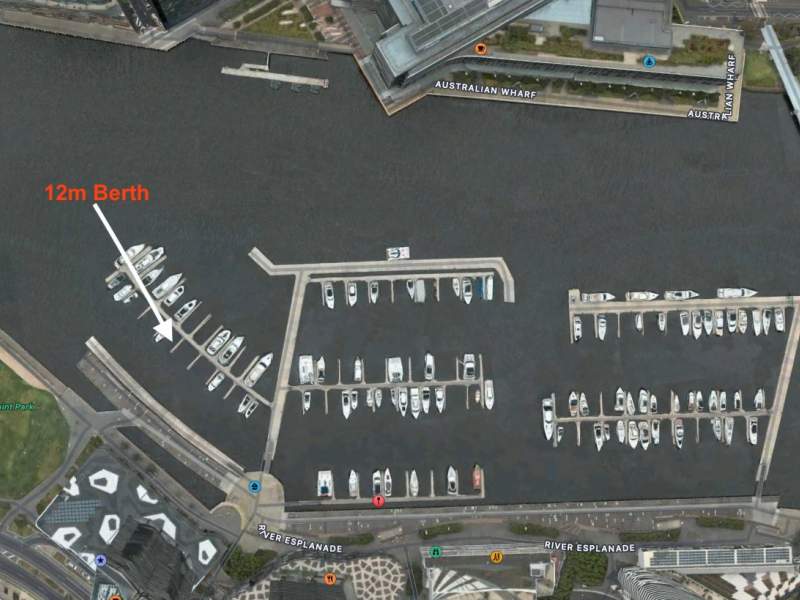 12m Berth at Marina Yarra's Edge Docklands Available for sale