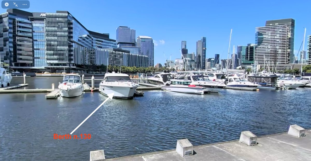 12m Berth at Marina Yarra's Edge Docklands Available for sale