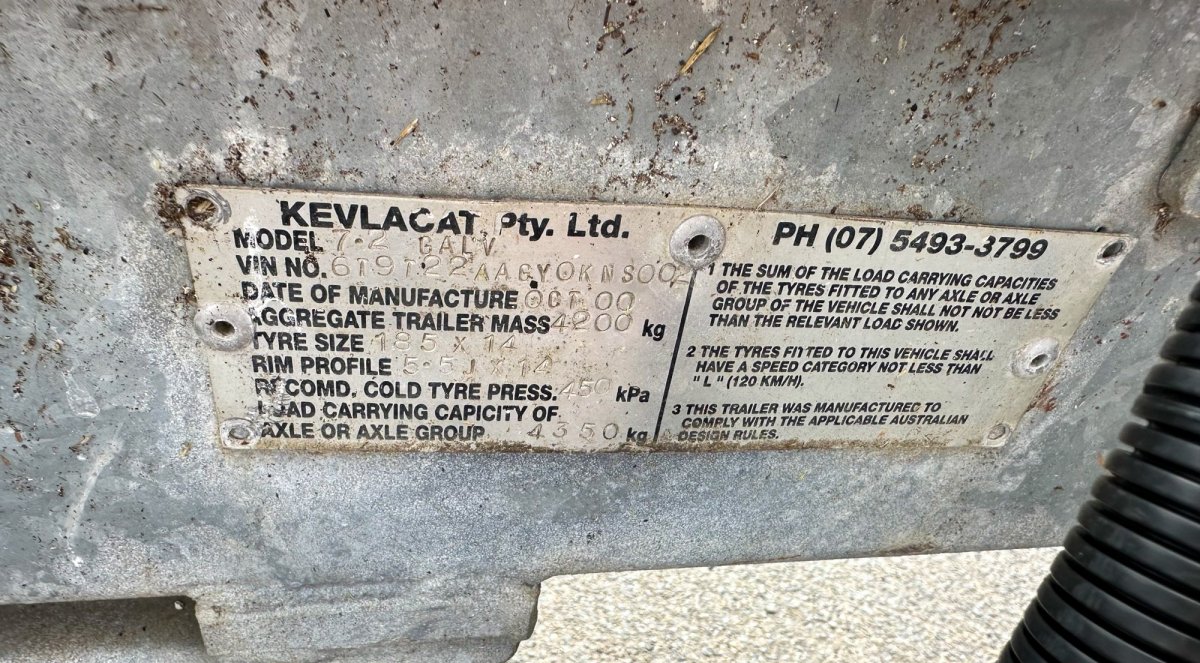 Kevlacat Galvanised Steel Tri-axle Catamaran Trailer