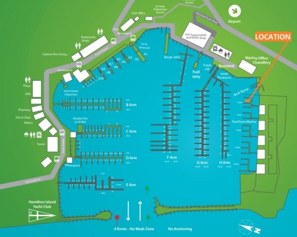 Private 21 metre berth at prestigious Hamilton Island