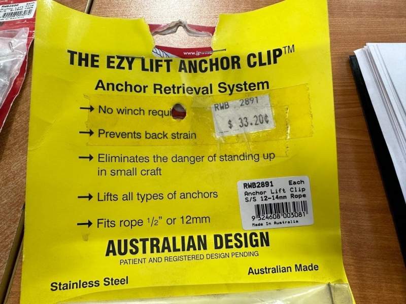 "Ezy Lift" Anchor Lifting Device 12mm rope RWB 2891