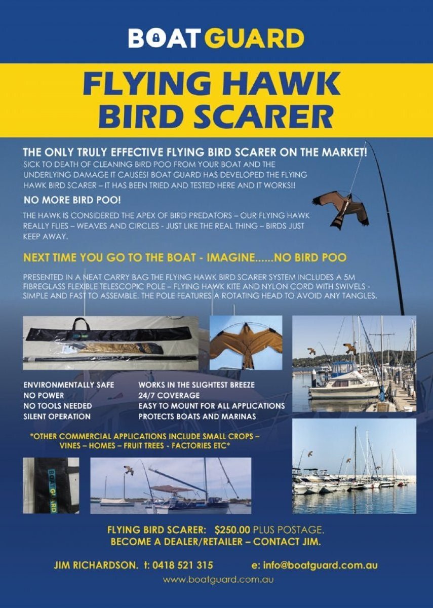 FLYING HAWK BIRD SCARER