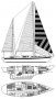 Roberts Mauritius 43 Fibreglass Cutter Ketch
