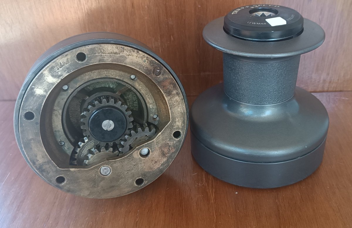 Lewmar 44 three speed winches, non-self tailing - pair:Winch 2