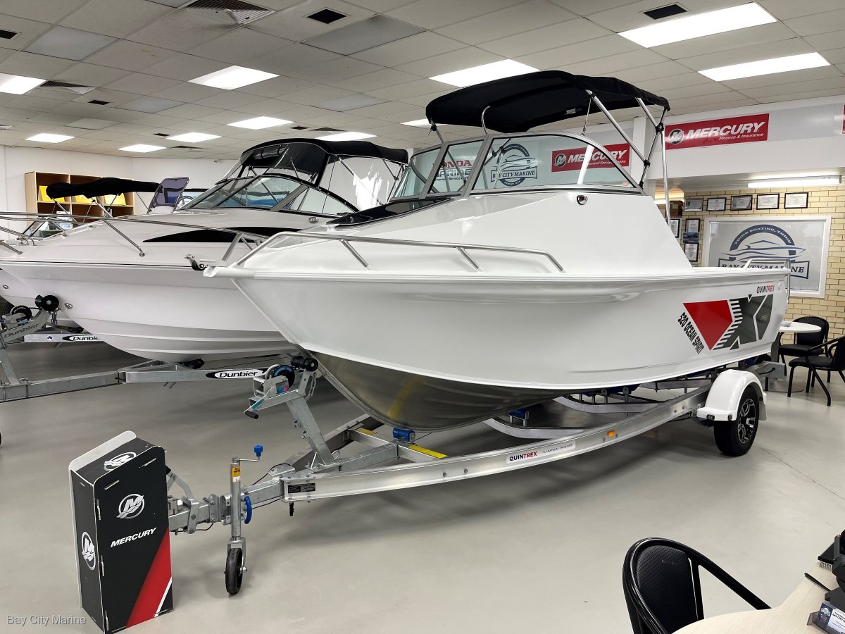 Quintrex 520 Ocean Spirit Mercury 75hp 2.1L EFI Alloy I-Beam Trailer