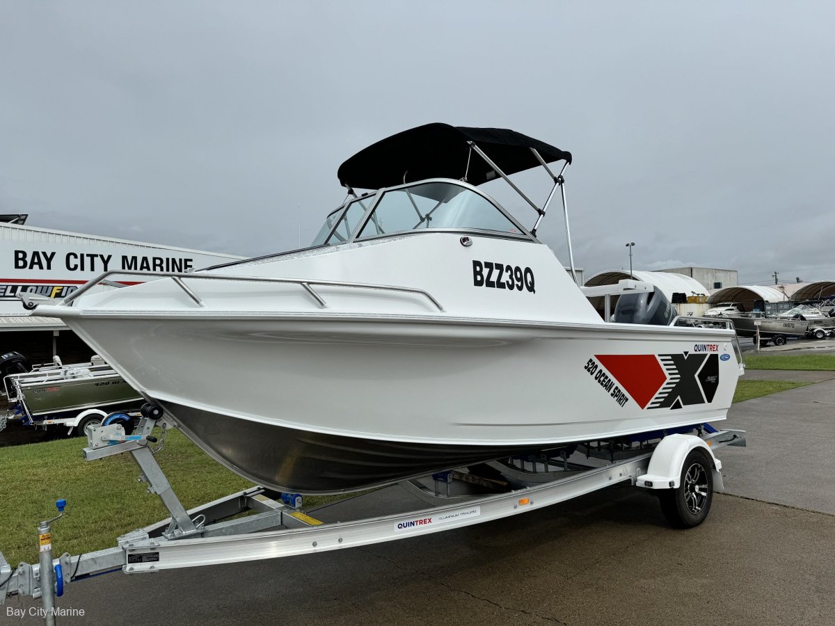 New Quintrex 520 Ocean Spirit Mercury 75hp 2.1L EFI Alloy I-Beam Trailer