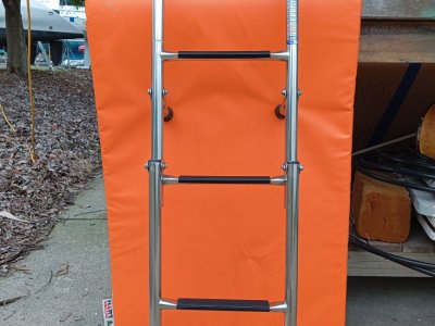 Stainless Steel Gunwale Mount Ladder, West Marine 4 step