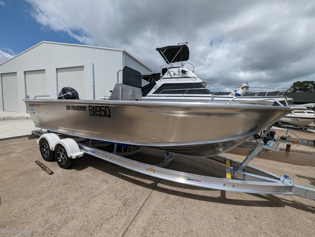 Quintrex 600 Fishseeker BCM Custom Console Mercury 75hp Tandem Alloy iBeam