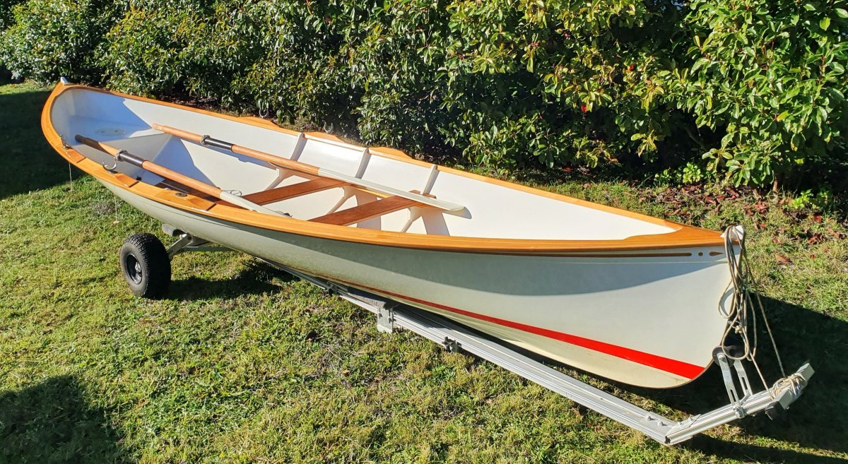 Gartside "BOB" design 16 foot open water rowing skiff