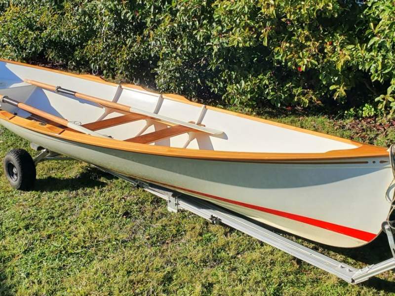 Gartside "BOB" design 16 foot open water rowing skiff