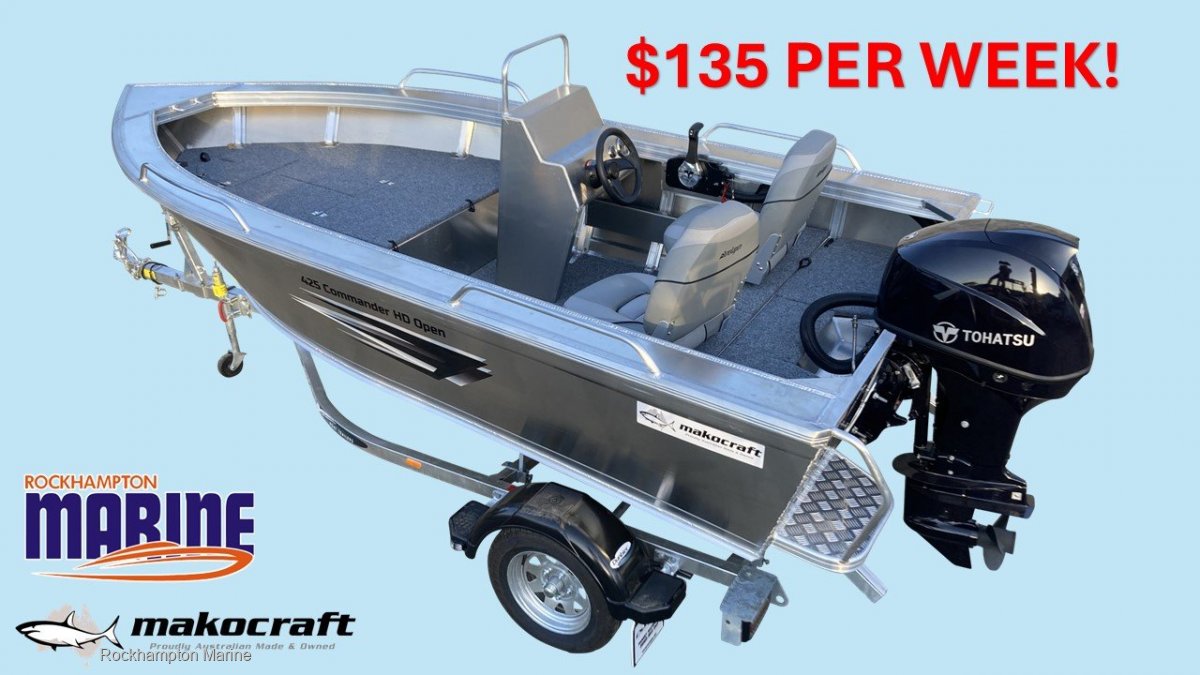Makocraft Commander 425 Hd Pro Side Console B, M, T PACKAGE FROM ROCKHAMPTON MARINE!!