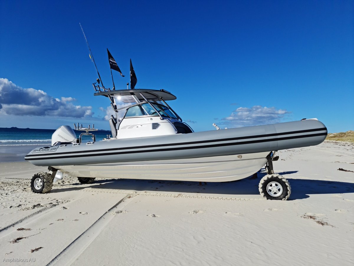 Smuggler Strata 800 Mid Cabin Amphibious All Wheel Drive. RIB.