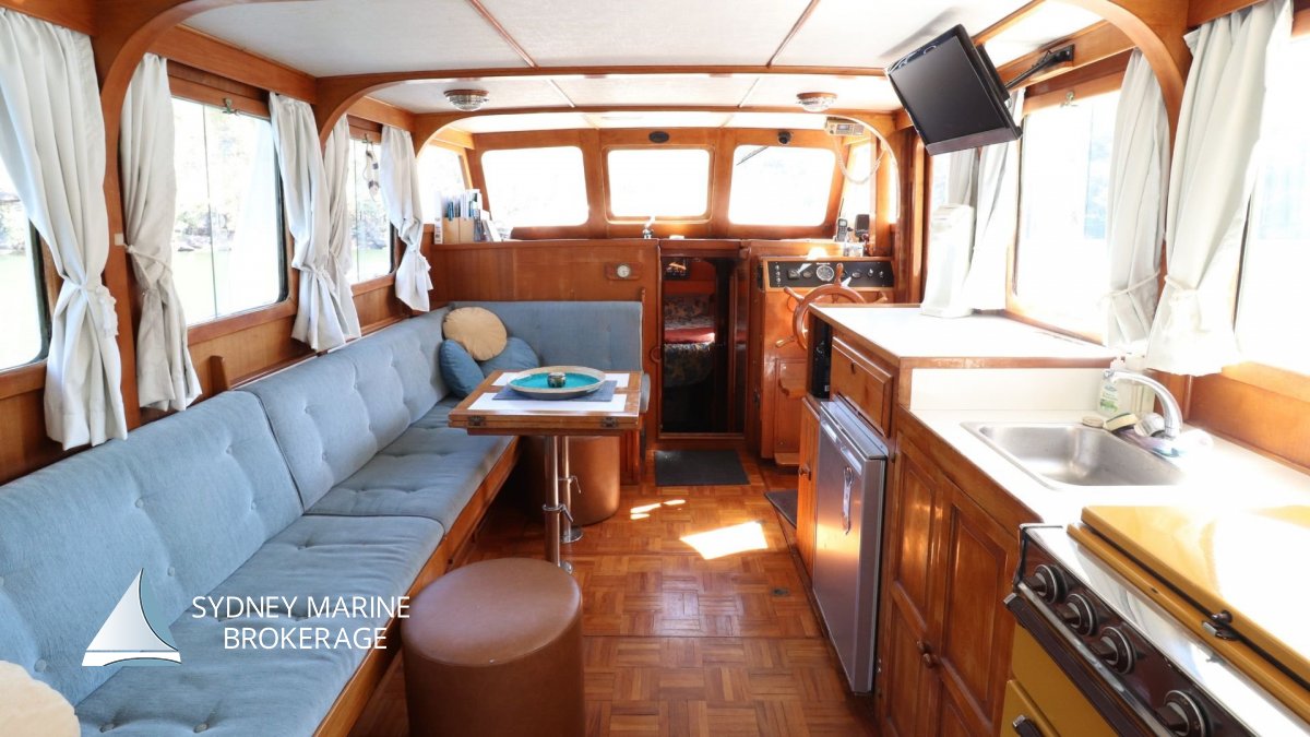 Blue Seas 36 Motor Trawler:3 Sydney Marine Brokerage For Sale Blue Seas 36