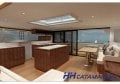 HH Catamarans HH55 Carbon Fiber Peformance Catamaran:Galley includes an island for access from two directions