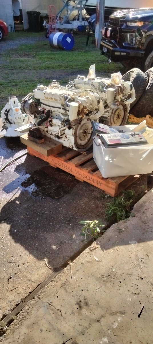 Yanmar SD40 sail drives, 2 x engines and sail drives 55 hp