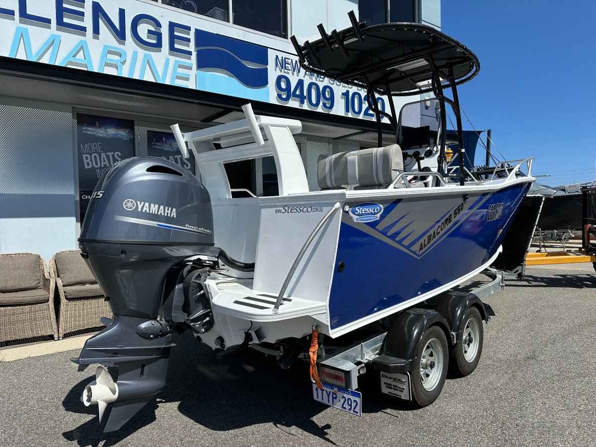Stessco Albacore 550 CC With Yamaha 115HP 4 Stroke only 11 Hours!!