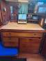 Dutch built sailing yacht with classic lines:chart table with pull-out seat