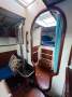 Dutch built sailing yacht with classic lines:entrance to fore peak