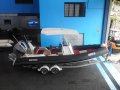 Brig Eagle 670 fibreglass centre console RIB with hypalon tubes