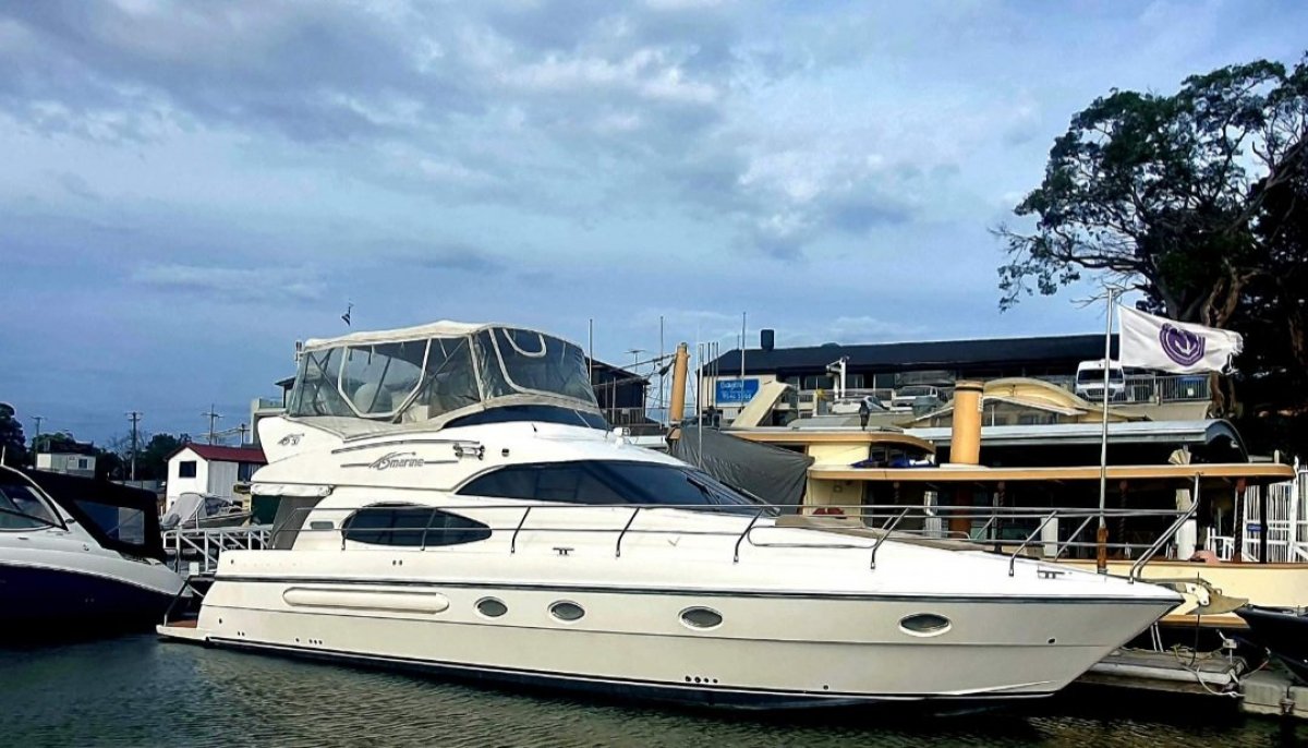 A S Marine 50 Princess Diesel Shaft Drive Flybridge Cruiser