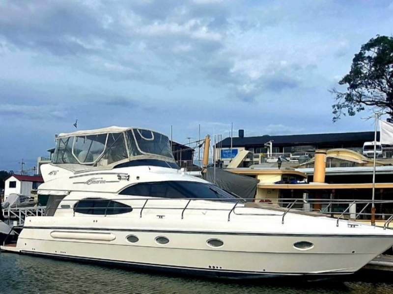 A S Marine 50 Princess Diesel Shaft Drive Flybridge Cruiser