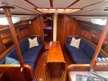 Sweden Yachts 390 - Luxury Performance Cruiser for Offshore Saiing:Luxurious and spacious 2-cabin interior in Mahogany