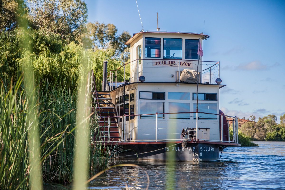 Paddle Wheeler House Boat:PS Julie Fay