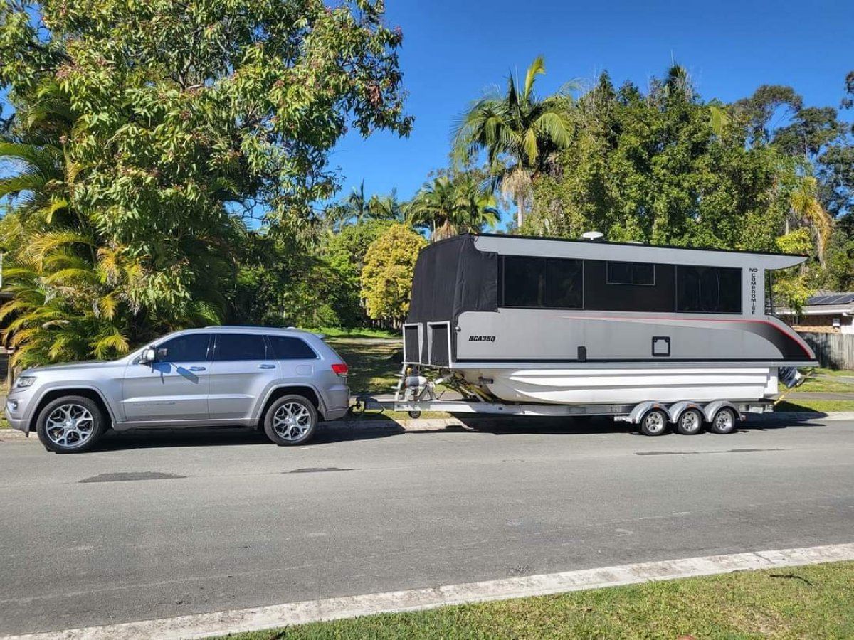 Custom Trailerable Houseboat
