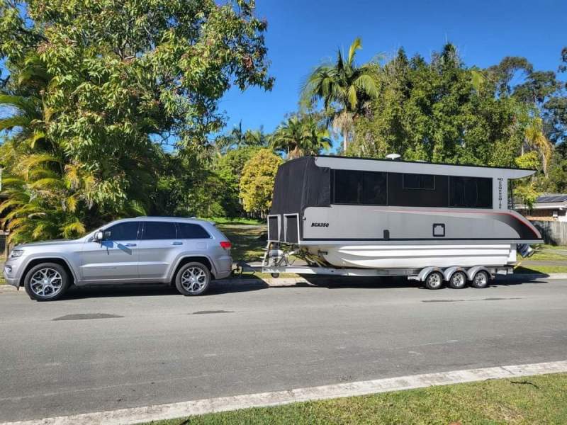 Custom Trailerable Houseboat