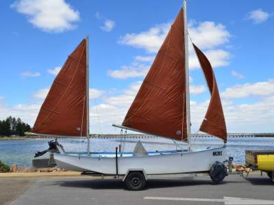 Alan Payne 20ft Ketch Rig Centreboard Sharpie 20 foot ketch (montague) rig Sharpie