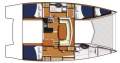 Leopard Catamarans 39 for sale:Leopard 39 interior layout